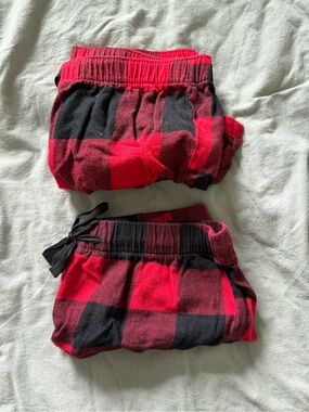 Kids Red and Black Buffalo Plaid Sleep Shorts - Brand Unspecified